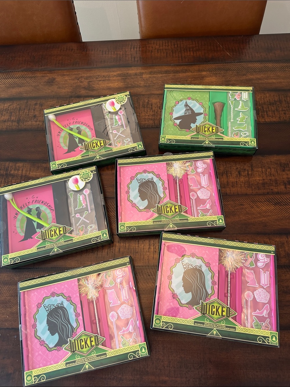 Wicked Target Exclusive Journal Set With Pen & Stickers Bundle Set of 6 SEALED